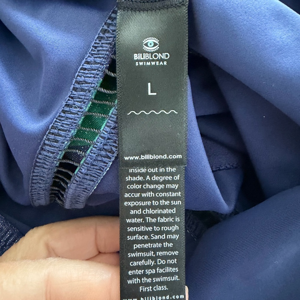 Biliblond Arava Stripes Navy & Green - Picture 4 of 5